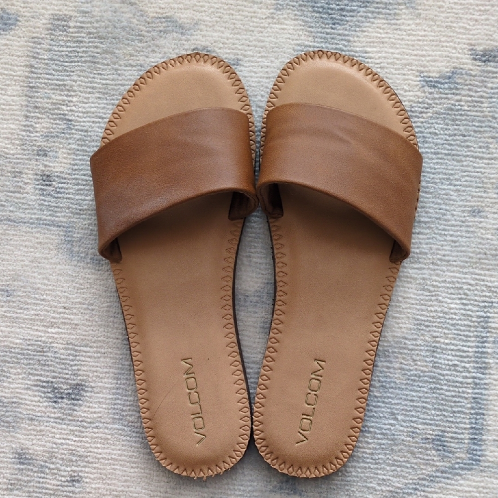Volcom Women's Brown Slide Sandals